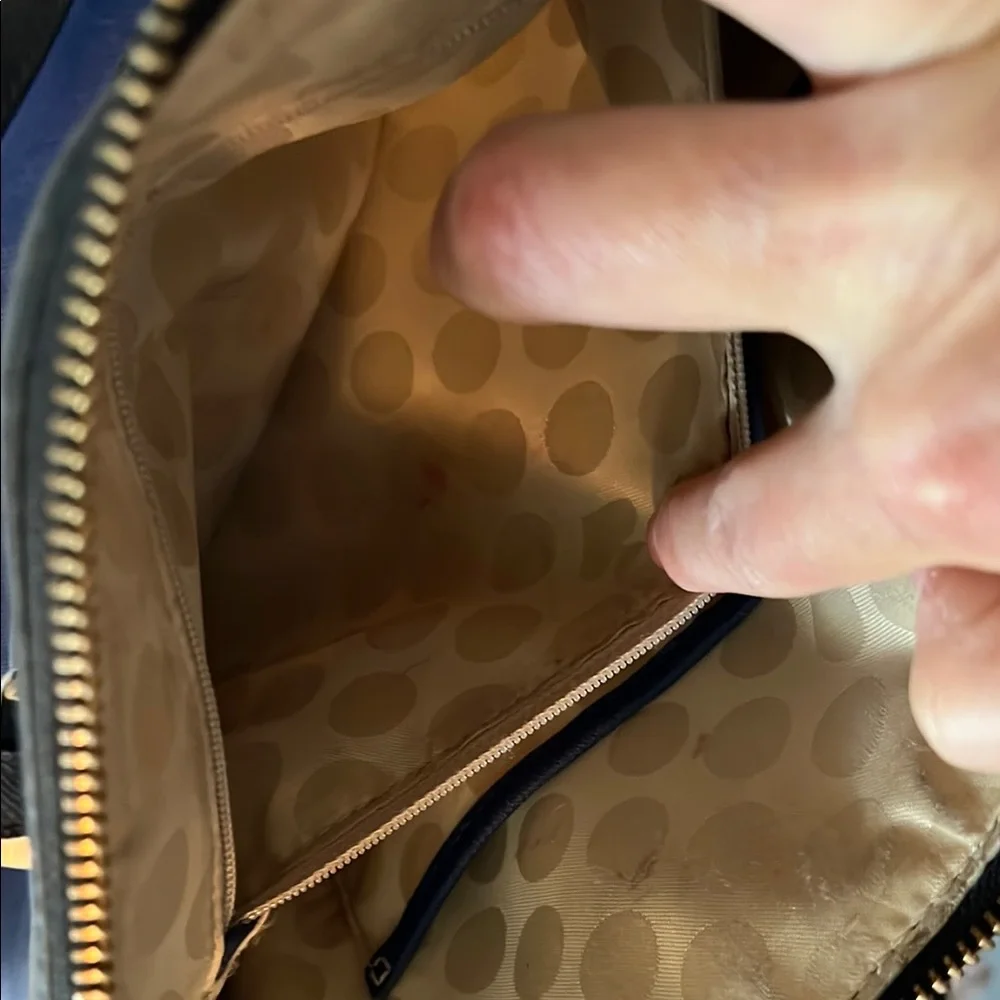 Kate Spade Black and Blue Satchel - Picture 7 of 10